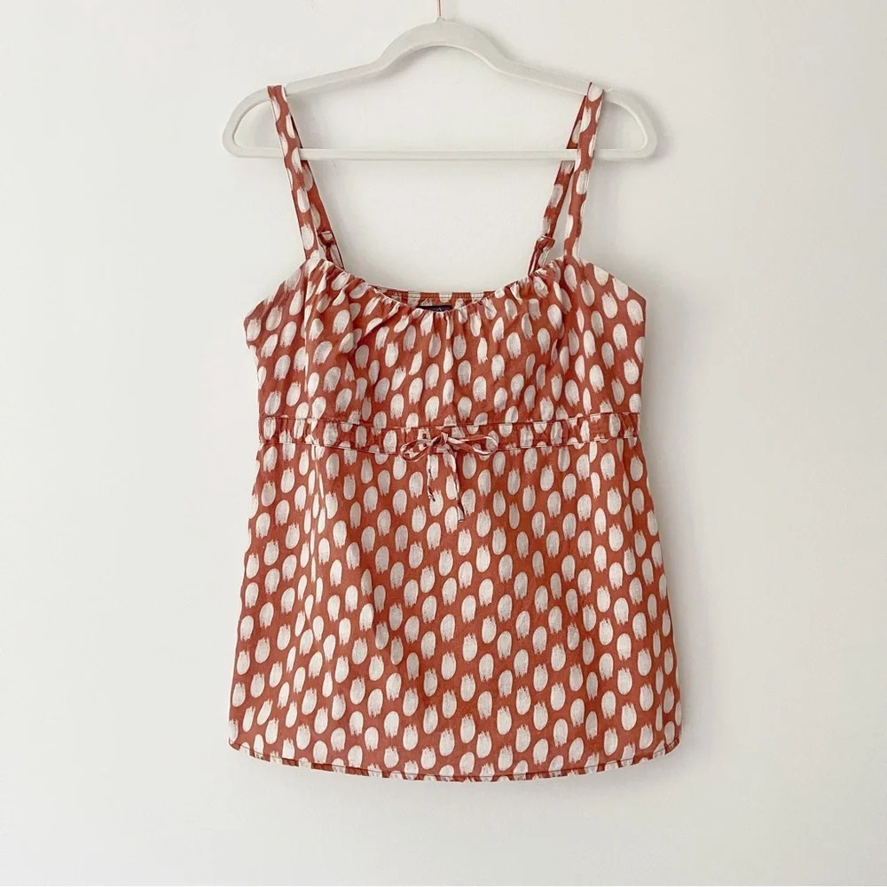 Patagonia Hemp Organic Cotton Print Tank  Top in Terracotta and Off White…